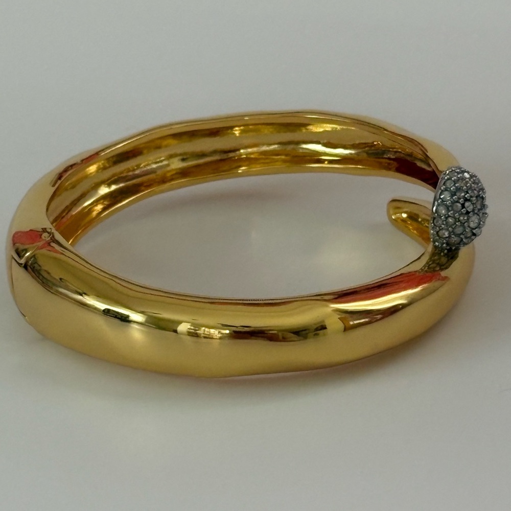 Brand New with Tag Alexis Bittar Solanes Pavé Orb Bypass Hinge Bracelet - Picture 6 of 8